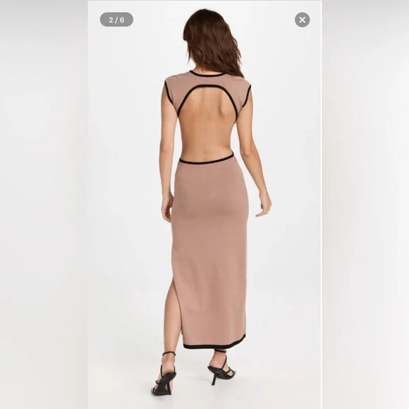 HANSEN & GRETEL Evelyn Backless High Slit Long Dress - Picture 2 of 11